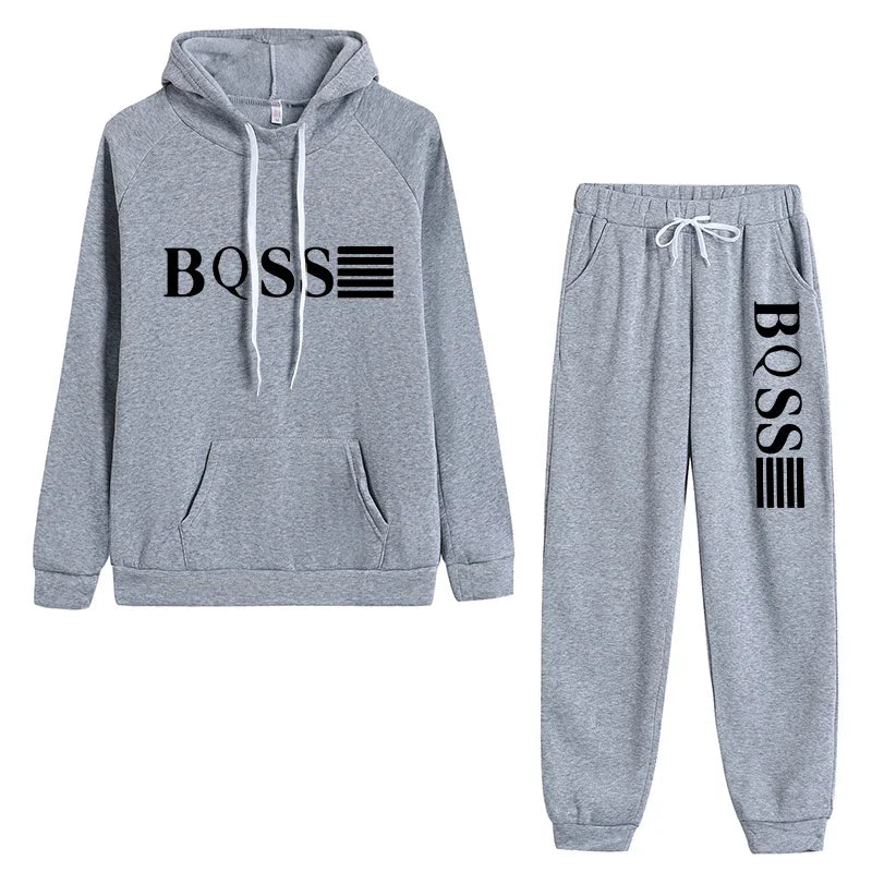 New Womens Tracksuit Printing Hooded Sweatshirt Suit High Quality Casual Jogging Outfits Clothing Pullover Lady Sport Pant Sets