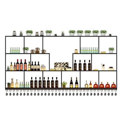 Inverted Holder Unique Bar Cabinet Hanging Display Restaurant Modern Wine Cabinets Metal Cremalheira De Vinho Bar Accessories