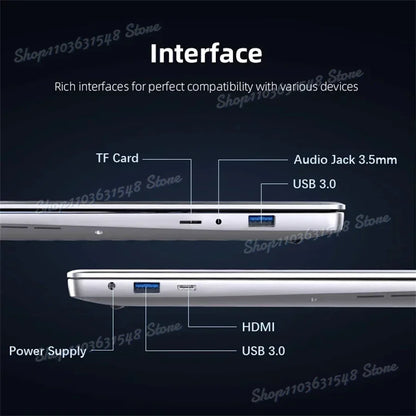 2024 Ultra Slim i7 Laptop 14.1 Inch Intel Core i7-7500U Windows 11 16GB RAM 1TB 2TB SSD 1920*1080 Notebook Computer Portable PC