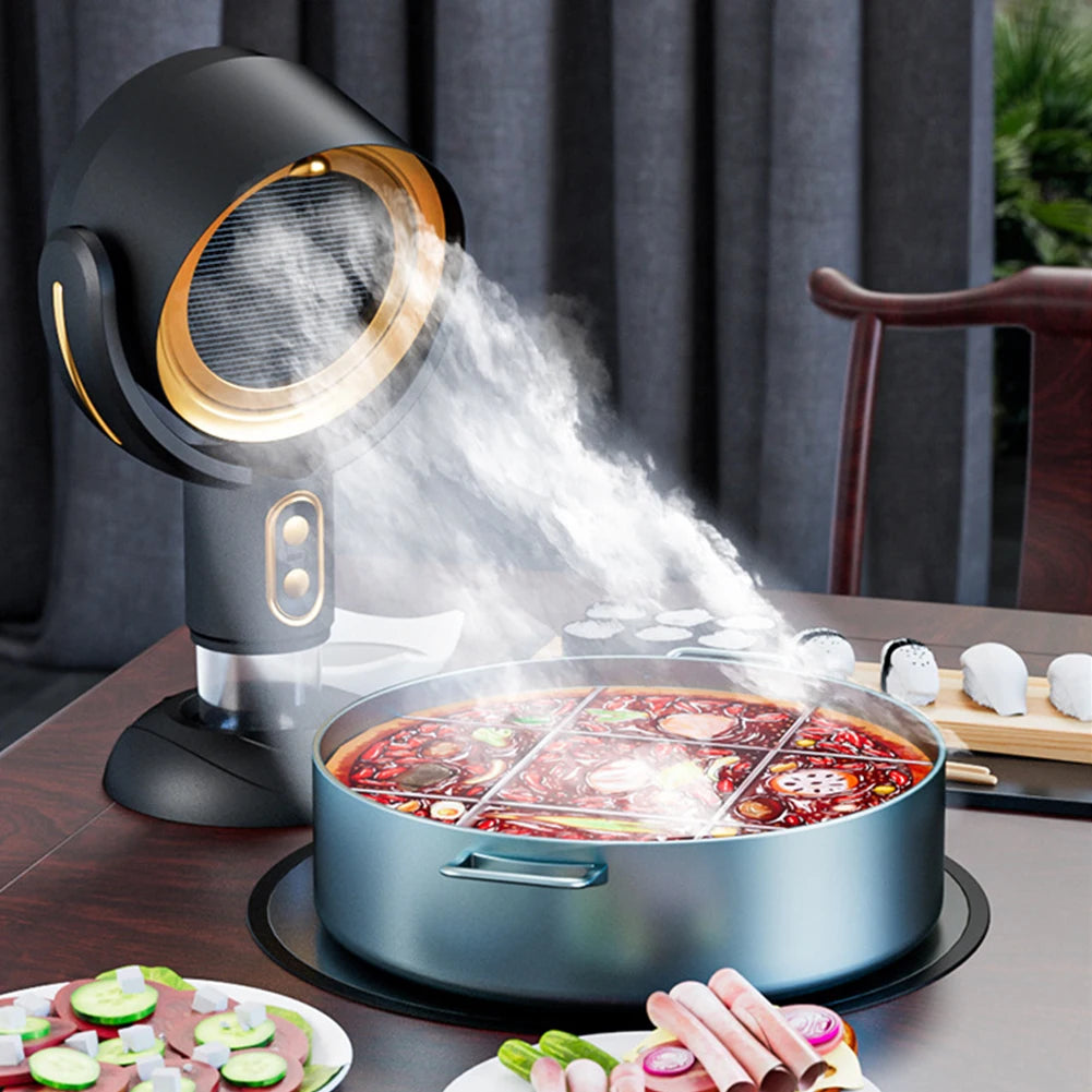 Portable Exhaust Fan Kitchen Hood Extractor Barbecue USB Charging Desktop Range Hoods Household Mini Suction Cooker Hood