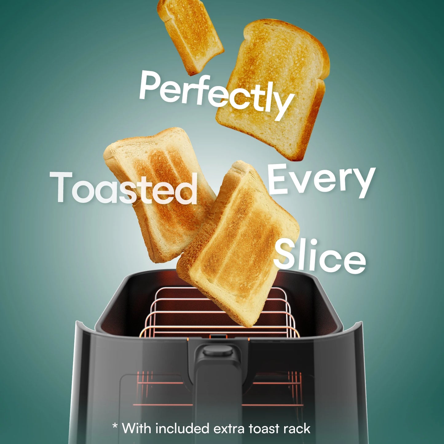 Ultenic AFW01 Air Fryer with ViewCook Window 5L/5.3QT Energy Efficient 6 Preset Cooking Menu Black