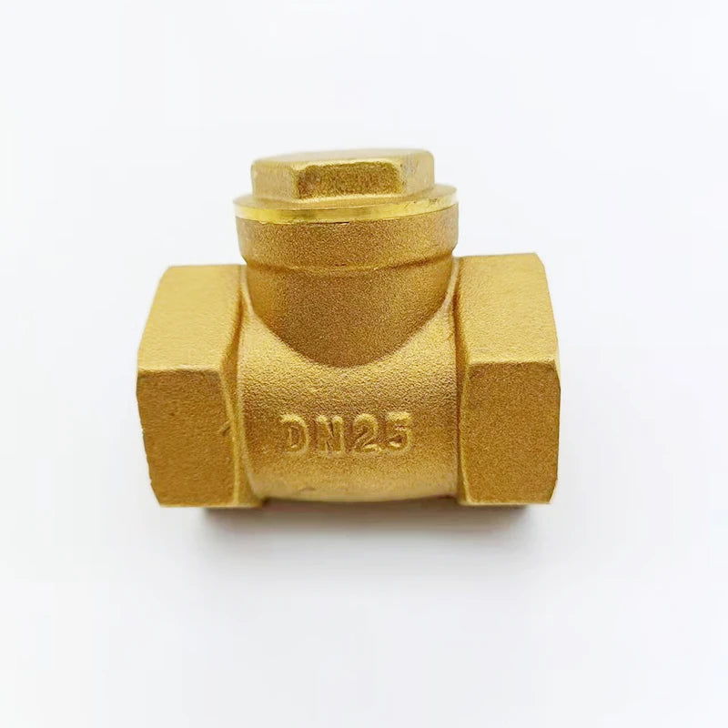 1/2" 3/4" 1" BSP Female Thread Brass Swing Check Valve One Way Non-return Valve for Water Aquarium Float Valve 1-1/4" 1-1/2" 2"