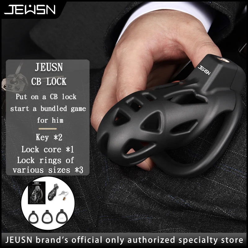 Jeusn Male Chastity Cage Sex Toys Discreet Sissy Femboy Chastity Cock Cage Device Penis Rings Male With 3 Size Men'S Adult Goods