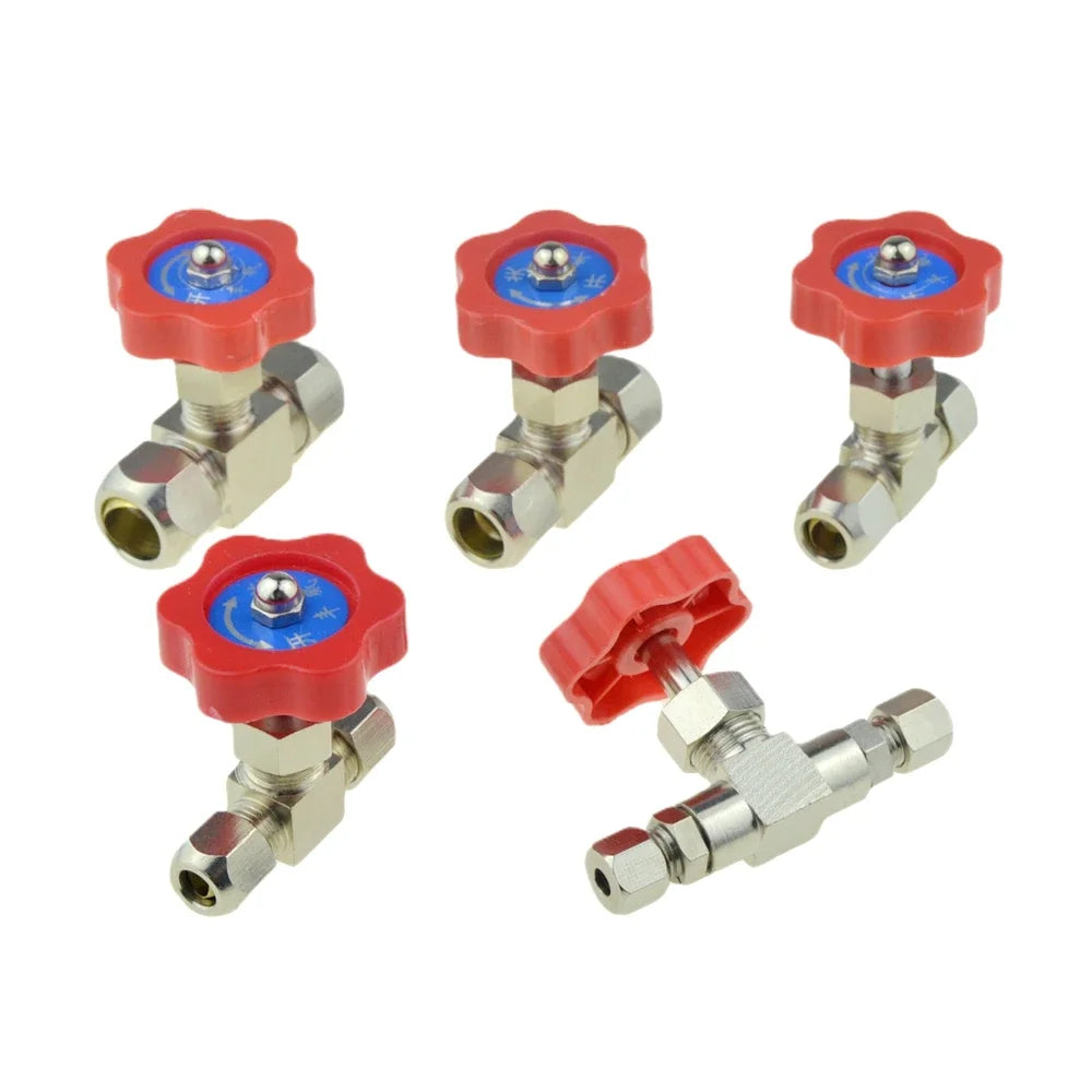 Pneumatic Ball Valve Quick Fitting 4 6mm 8mm 10mm 12mm Compressor Air Hose Water Tube Needle Adjust Flow Control Crane Coupling