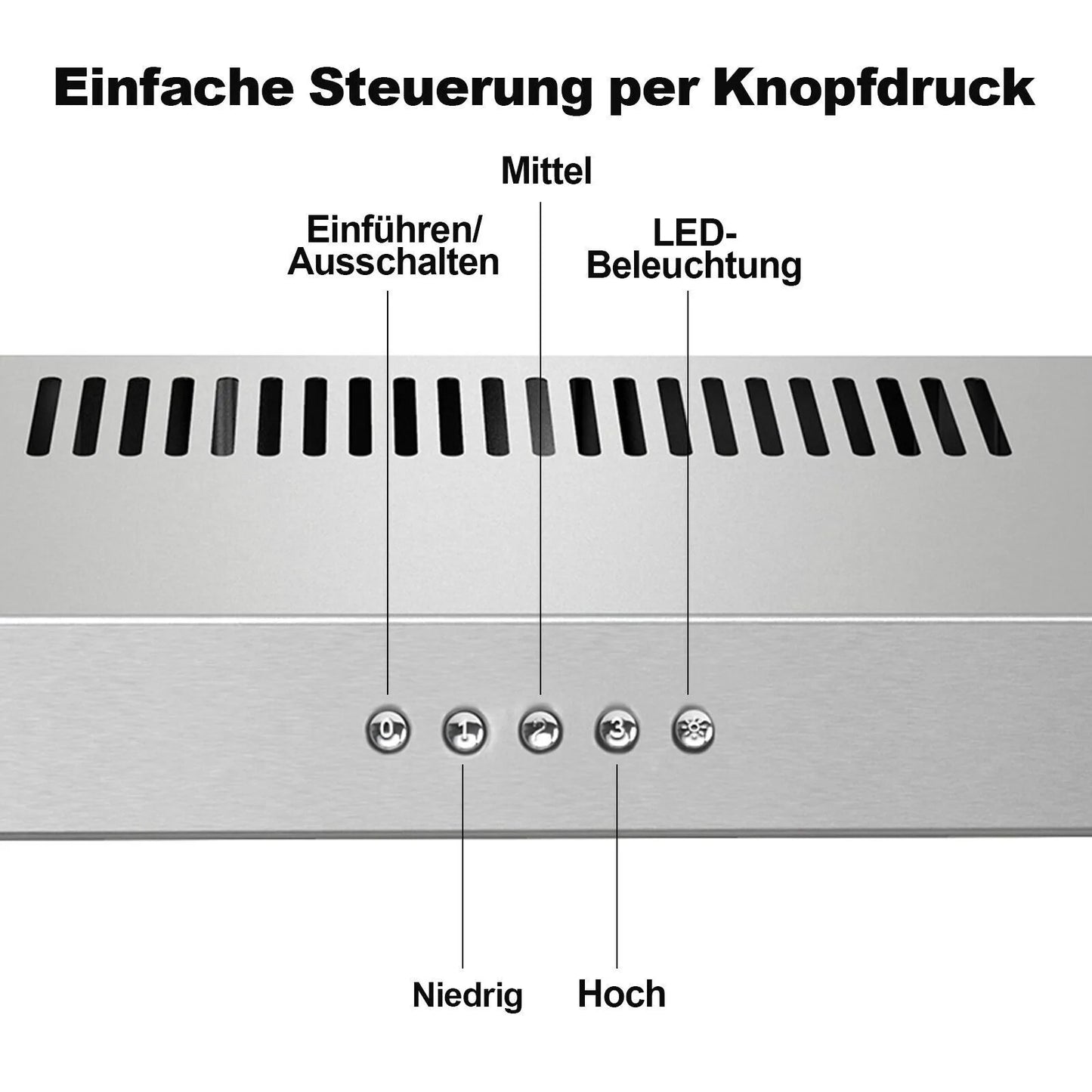 TopStrong 60cm Under-Cabinet Exhaust Air Recirculating  LED Extractor Hood EUTF2360