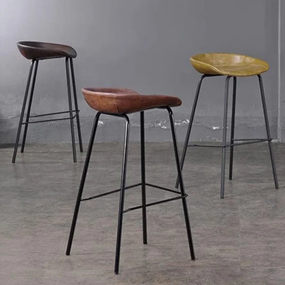 Mid Century Chair Metal Chairs Dining Modern Bar Stool Professional Makeup High Kitchen Stools Floor Breakfast Gamer Camping