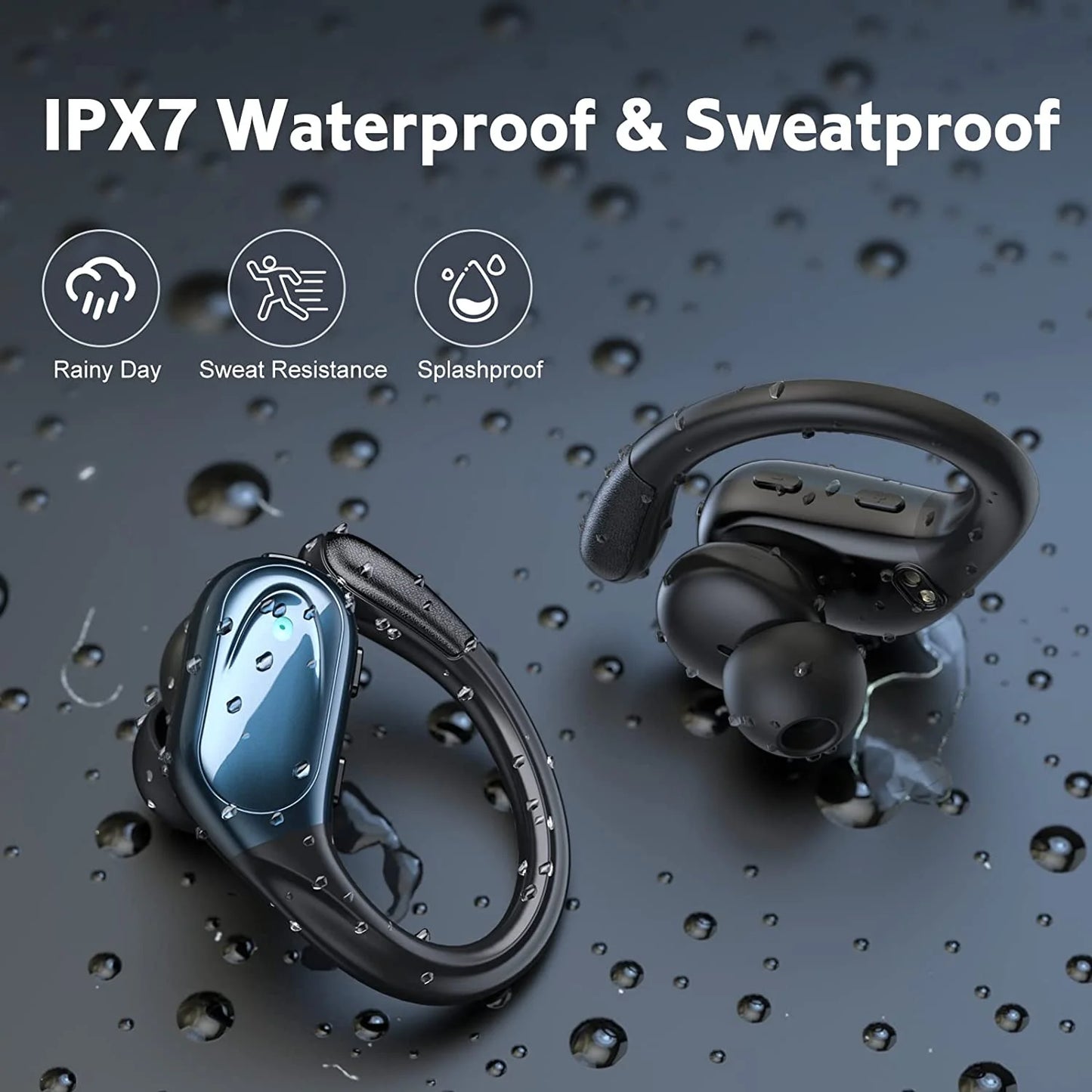 BX17 Bluetooth Earphones Tws Ear Hook Bluetooth 5.3 Running Sports Stereo Buttons Control With Microphone Wireless Headphones