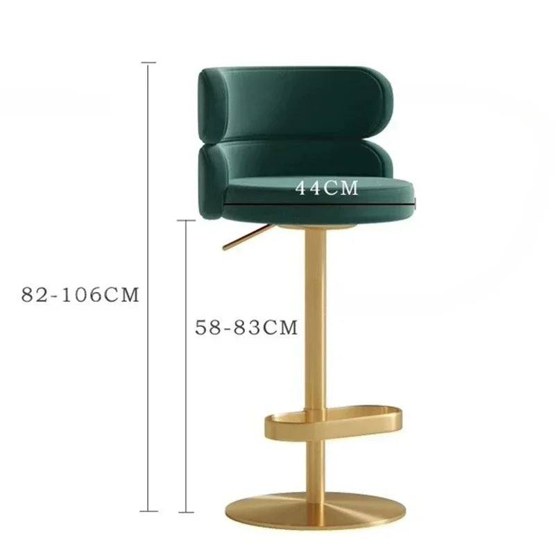 Sustainable Luxury Bar Stools Restaurant External Counter Commercial Bar Stools Station Ergonomic Taburetes Coffee Furniture