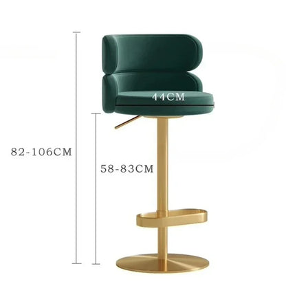 Sustainable Luxury Bar Stools Restaurant External Counter Commercial Bar Stools Station Ergonomic Taburetes Coffee Furniture