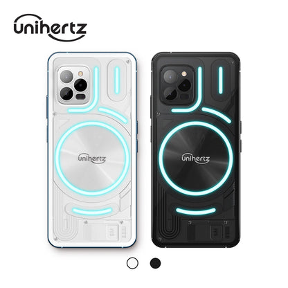 Unihertz Luna, 4G Android 12 White 2400 × 1080 HD Pixels Smartphone with Colorful LED Light 108MP+32MP Camera and NFC GPS