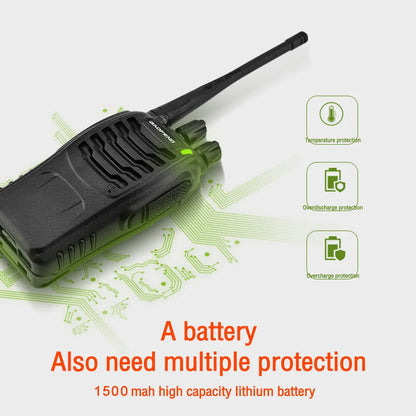 Baofeng BF-888S Walkie Talkie 5W Portable Handheld Walkie-Talkie Transceiver 16 Channel Long Range Two Way Radio For Hunting