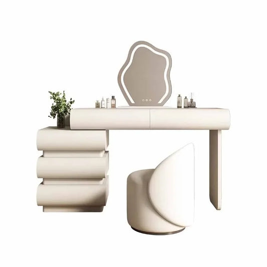 Nordic Vinity Dressing Table Mirror Stool Organizers Storage Dressing Table Drawer Classic Penteadeira De Maquiagem Decoration