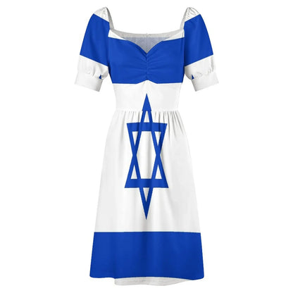 Flag of Israel Dress prom dress evening dresses ladies evening dress ladies