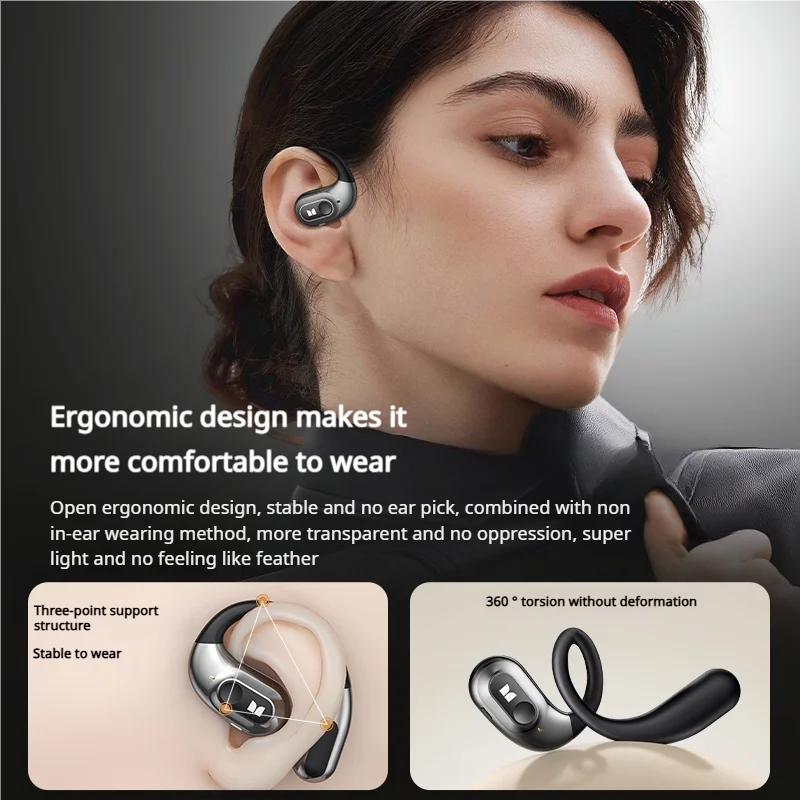 Monster AC330 Bluetooth 5.4 Wireless Earphones with Mic Waterproof IPX5 Long Battery Life 8H Playtime Noise Reduction Earbuds