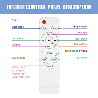 RGB LED Smart Ceiling Light APP Bluetooth Remote Control Dimmable LED Lamp With Music Speaker Living Room Decor Ambient Lights