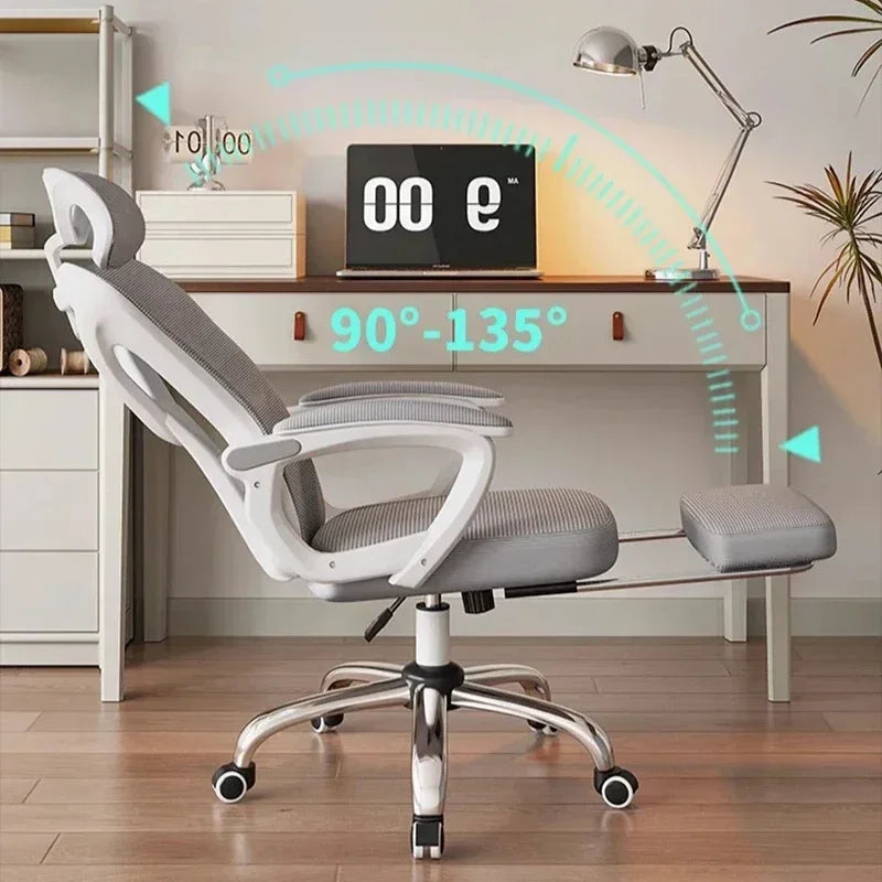 Vanity Ergonomic Office Chair Executive Gamer Mesh Computer Reclining Chair Bedroom Wall Cadeira De Escritorio Home Furniture