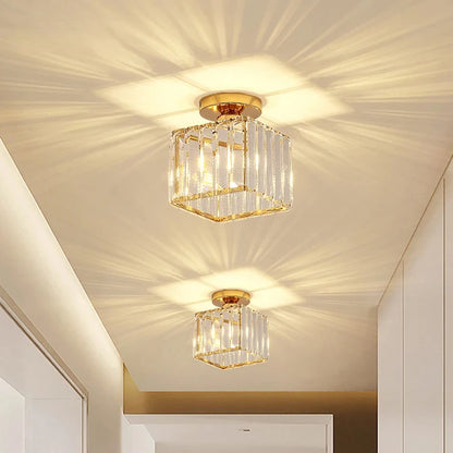 Luxury Led Chandeliers Crystal Ceiling Lamp Aisle Corridor Light For Living Room Bedroom Dining Room Kitchen Chandelier Fixtures