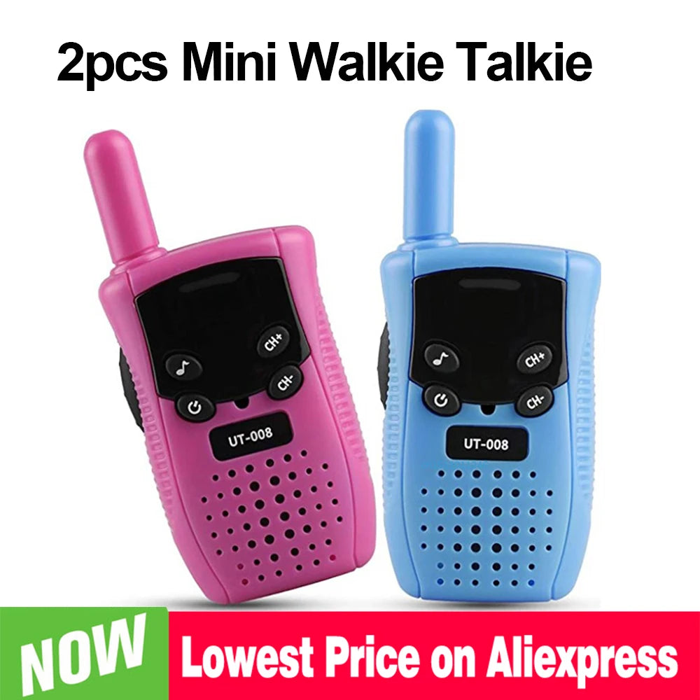 New Mini Walkie Talkie Children Handheld Transceiver Long Range Portable Walkie-Talkie Kid Two Way Radio Boy Girl Birthday Gifts