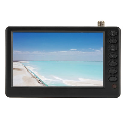 110‑220V EU Plug 5 Inch Portable TV ISDB T Compliant Rechargeable 1080P Mini Digital Television