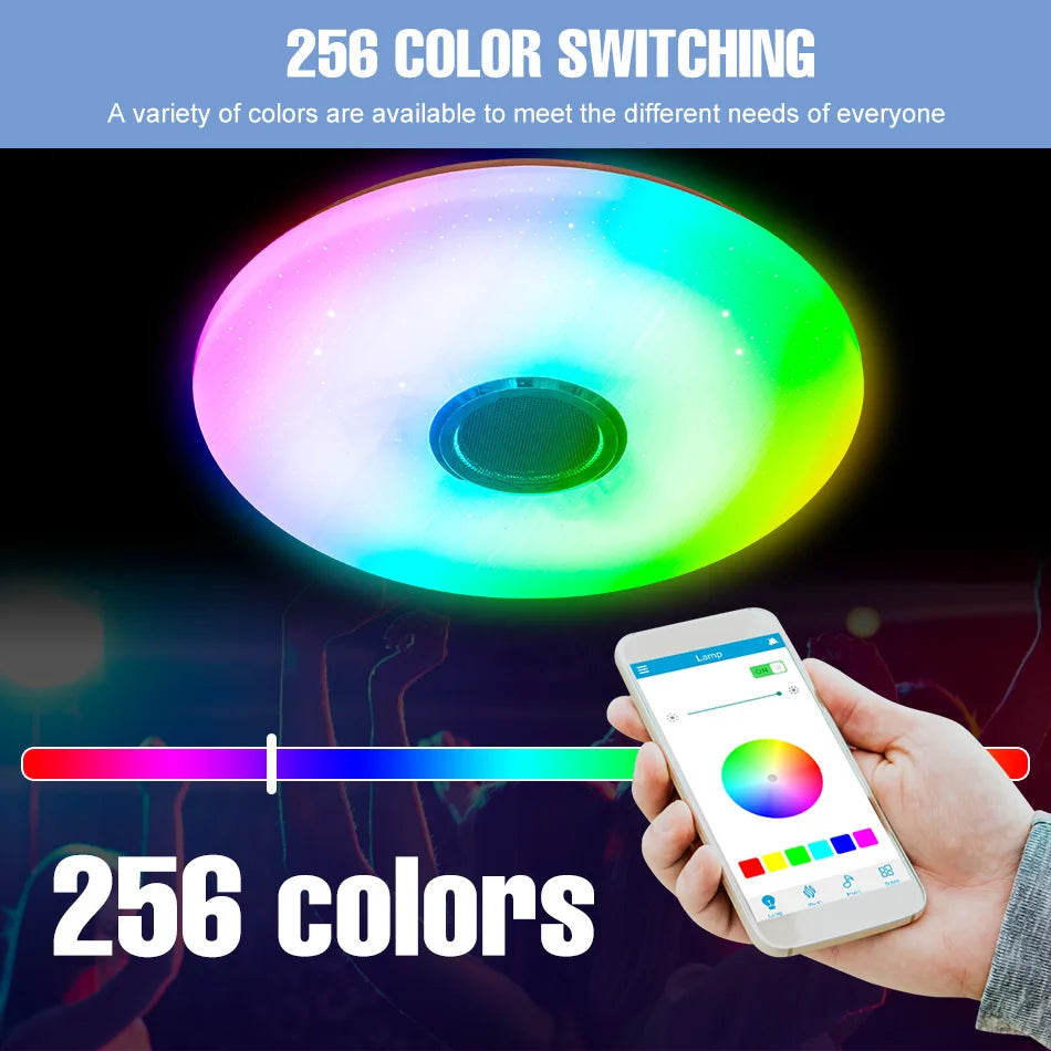 RGB Led Ceiling Lamp 220V LED Nordic Modern Pendant Light 200W 300W Neutral Smart Ceiling Bulb For Bedroom Room Home Lighting