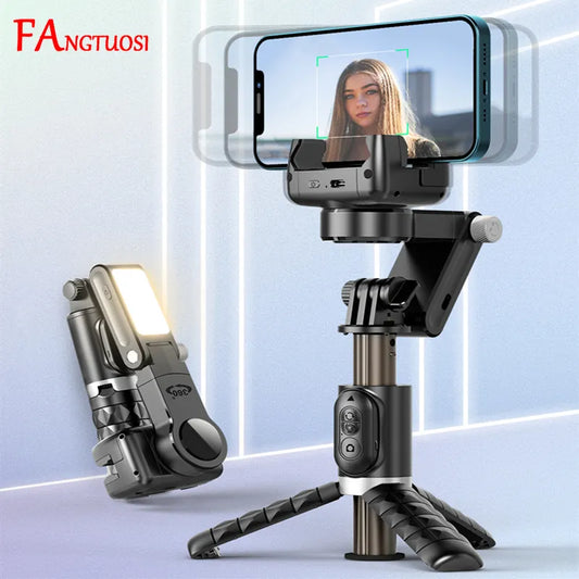 360 Rotation Following Shooting Mode Gimbal Stabilizer Selfie Stick Tripod for iPhone and Smartphones Live Photography