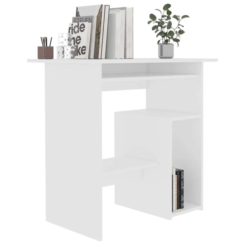 White Office 80x45x74 cm Agglomerated Nordic Study Table Pc Gamer Computer Desk Home Office Furniture