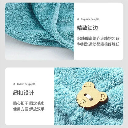 Women Hair Towel Microfiber Towel Bath Towels for Adults Home Terry Towels Bathroom Serviette De Douche Turban for Drying Hair