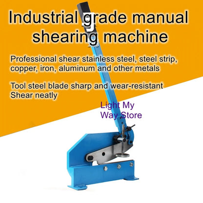 5 inch stainless steel plate shear machine copper, iron and aluminum sheet steel guillotine steel strip scissors iron shear