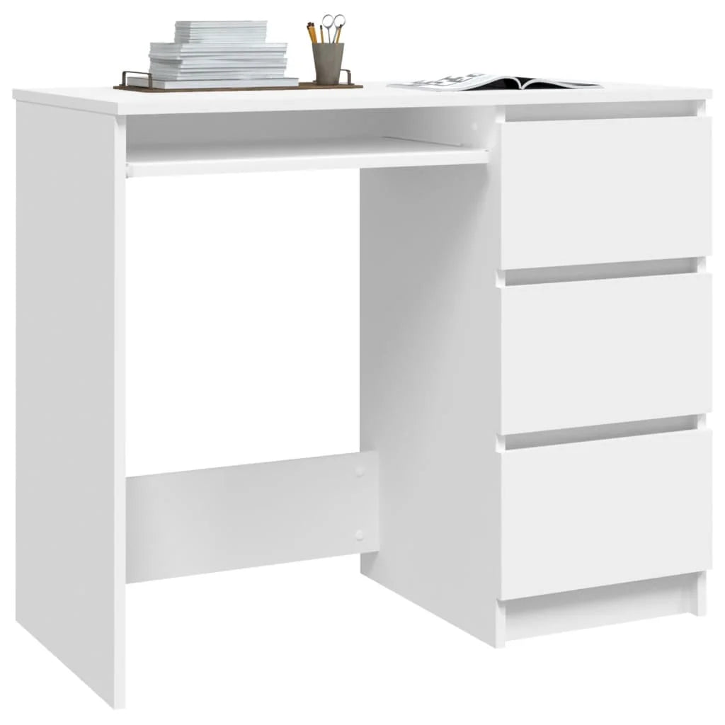 White 90x45x76 cm agglomerated office Nordic study Table Pc Gamer computer desk home office furniture