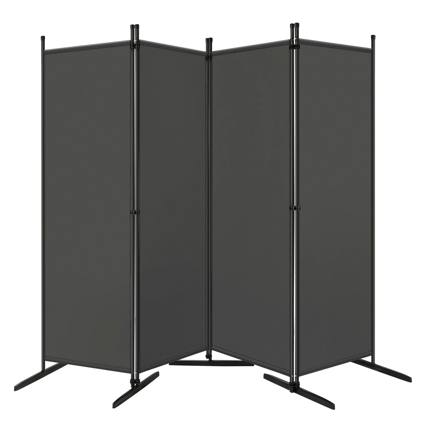 Screen Room Divider with 3/4 Panels Foldable Freestanding Privacy Screen Partition for Indoor Outdoor Garden Balcony Patio