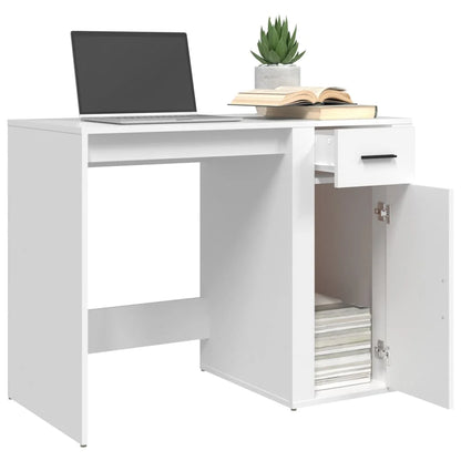 White Office Desk 100x49x75 cm Engineering Wood Nordic Study Table Pc Gamer Computer Desk Home Office Furniture