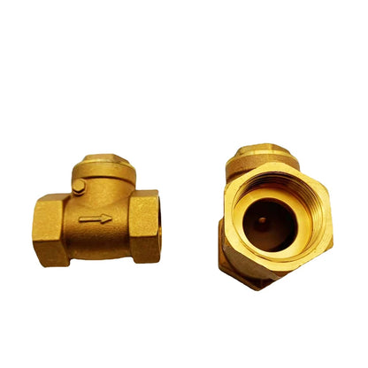 1/2" 3/4" 1" BSP Female Thread Brass Swing Check Valve One Way Non-return Valve for Water Aquarium Float Valve 1-1/4" 1-1/2" 2"