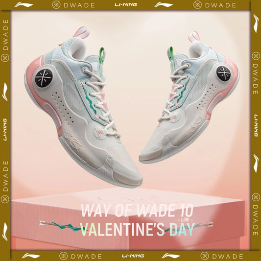 Li-Ning Men WAY OF WADE 10 LOW VALENTINE'S DAY Professional Basketball Shoes Carbon Plate Cushion LiNing WOW 10 Sneakers ABAS083