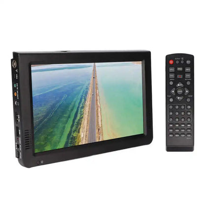 110-240V 10 Inch Digital TV Portable Support 1080P Video Small LED Television for Outdoor Activities EU Plug