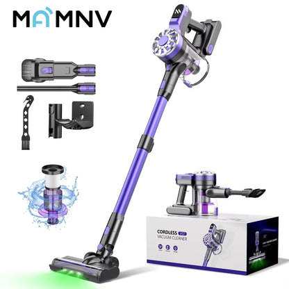 Mamnv V07 100kPA Wireless Handheld Vacuum Cleaners 180W Suction Power Cordless Stick Vaccum Cleaner For Pet Home 0.9L Dust Cup