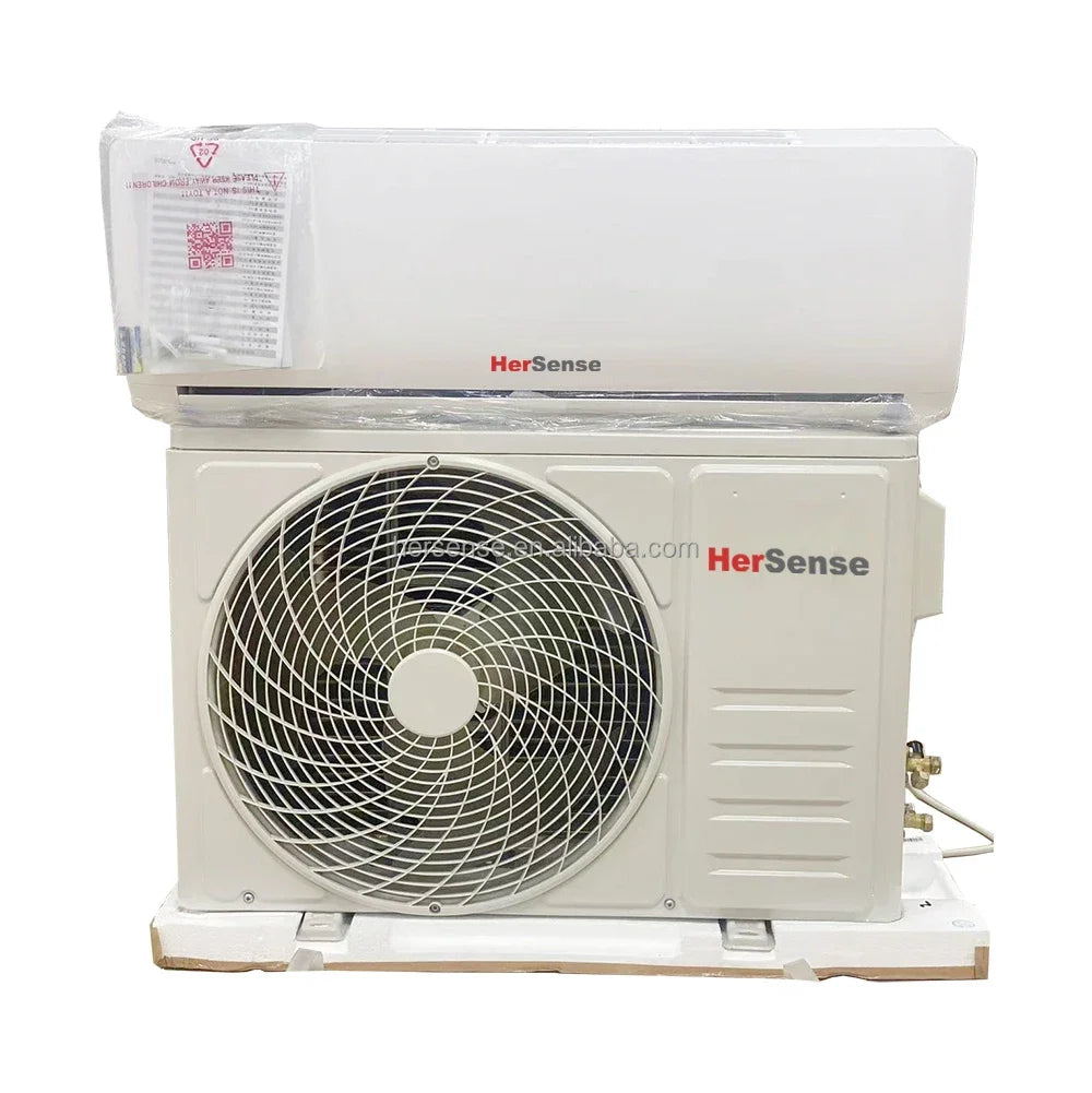 Hersense cooling heat smart wifi split air conditioners 9000 12000 18000 24000 btu wall inverter wind free for home ac dc