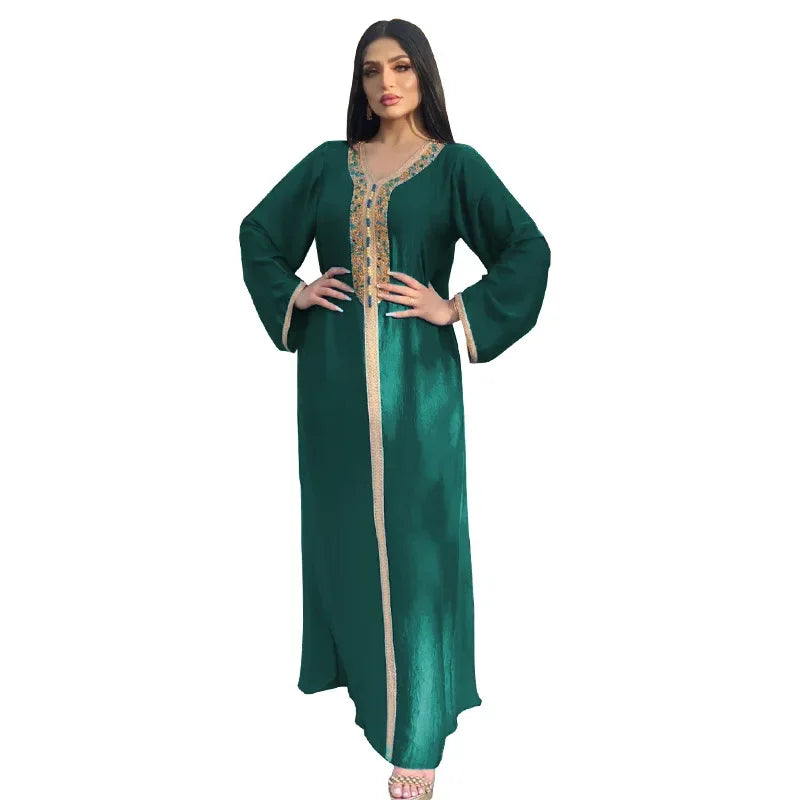 Eid Ramadan Mubarak Abayas For Women Abaya Dubai Muslim Hijab Dress Jalabiya Caftan Marocain Turkish Evening Gown Islam Clothing