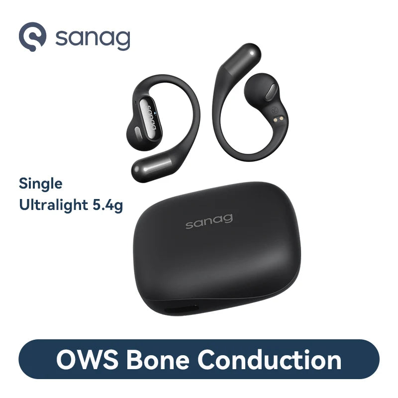 Sanag G6S Open Ear Bluetooth Earphone Ear Hook OWS Wireless Headphone HiFi Sound TWS Headset Sport Running Earbuds for Sport