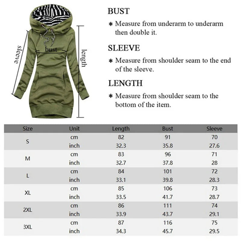 Autumn Winter Women Dresses Fashion Long Sleeve Hoodie Dress Casual Hooded Dresses for Women Pullover Long Sweatshirt