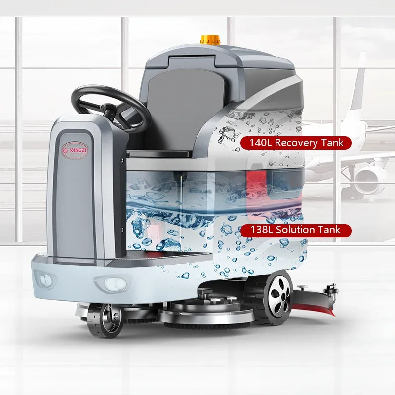 YZ-X7 Floor Cleaning Machine Scrubber Driving Heavy Duty Best Hard Floor Scrubber