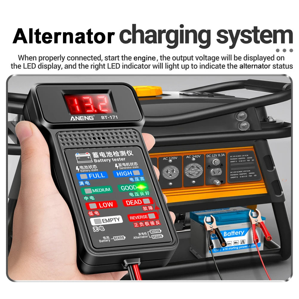 Car Battery Tester Car Inspection Repair Tools 12V Cranking Charging Circut Tester Battery Analyzer For BMW Tesla VW Tool