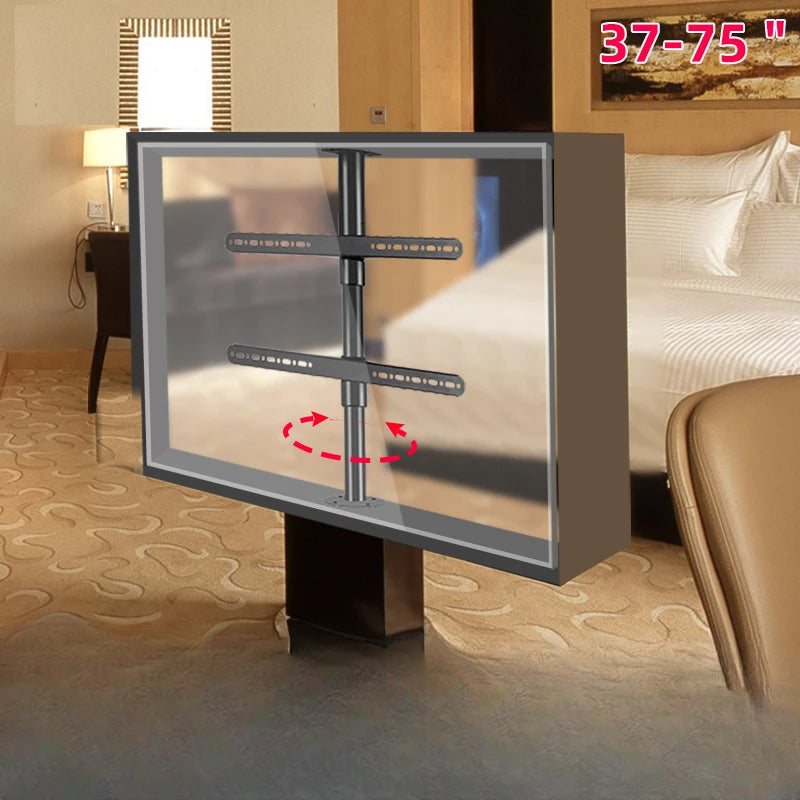 TV front and rear reversed 360 degree rotating hanging bracket, living room, bedroom, wardrobe, partition wall, display