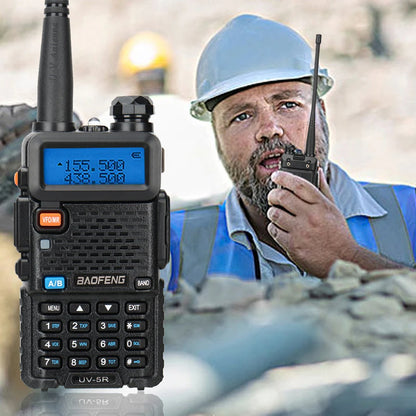 Walkie Talkie Baofeng UV-5R UHF/VHF 1800mAh Two Way Radio 5W Portable Ham CB Radio Transiver UV 5R For Hunting Walkie-Talkie