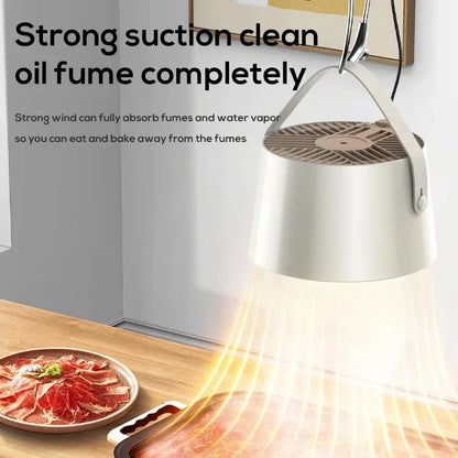 New USB Desktop Mini Range Hoods Portable Exhaust Fan Small Kitchen Hood Extractor Barbecue Large Suction Cooker Hood