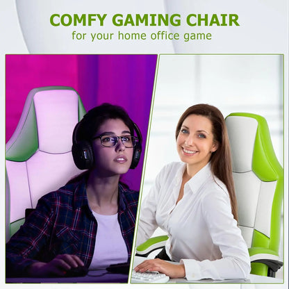 Ergonomic Gaming Chair, PU Leather Video Game Chairs for Adults, Gamer Chair Office Chair for Teenagers