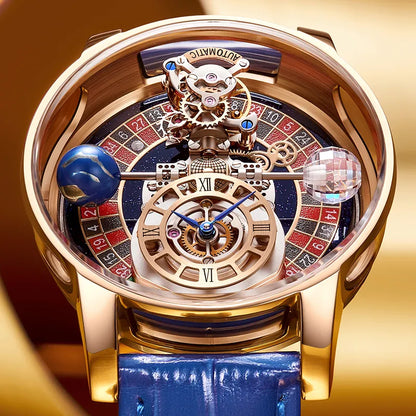 Jacob & Co Upgraded Version Pindu Russian Roulette Celestial Series Quartz Watch Men's Astronomical Casino Las Vegas Men's Watch