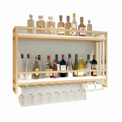 Restaurant Furniture Drink Showcase Industrial Bar Bar Liquor Storage Exterior Column Cabinet Wine Bottle Rack Farmhouse Drinks