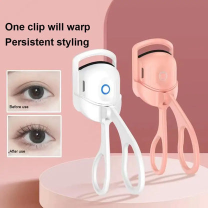 Electric Heated Eyelash Curler Eyelashes Curls Thermal Eyelash Curler Temperature Control Charging Mini Long Lasting Makeup Tool