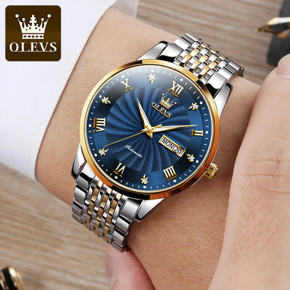 OLEVS Automatic Men's Watch Original Wrist watch Stainless steel Waterproof Swiss Movement Business TOP Brand Relógio Masculino