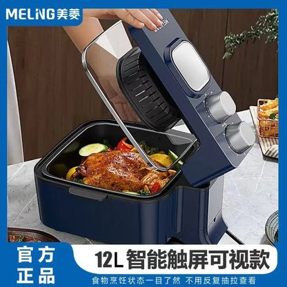 Air fryer French fries machine household fully automatic new large capacity smart oven multi-function all-in-one machine